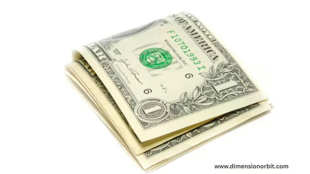 Folded U.S. Dollar Bill