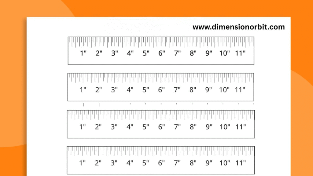 Half of a Standard Ruler