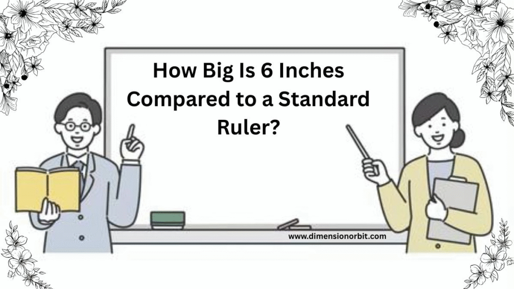 How Big Is 6 Inches Compared to a Standard Ruler?