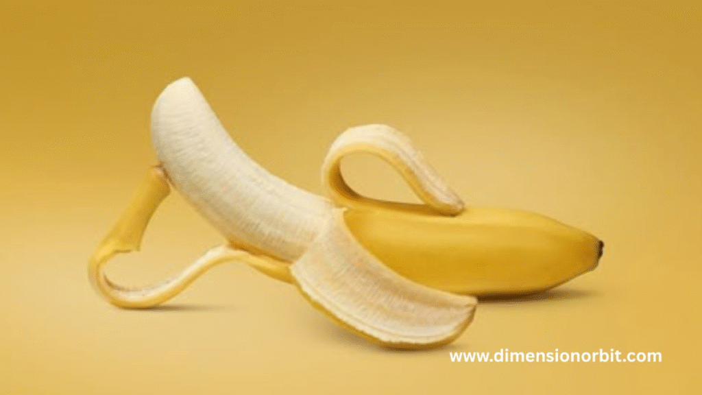 A Medium Sized Banana 8 inch long