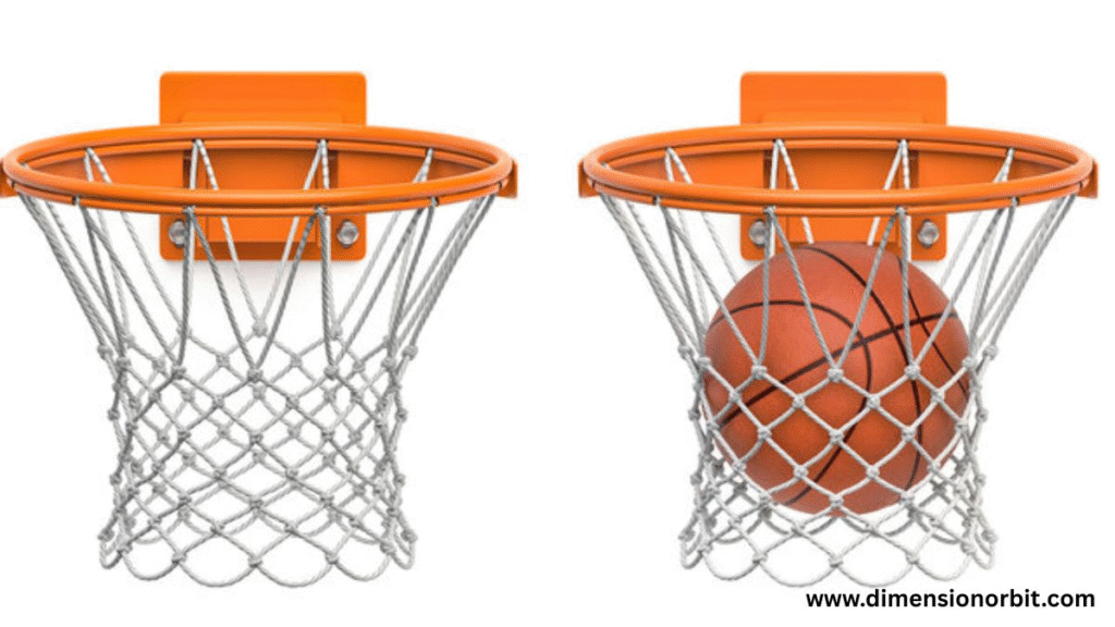A Row of Basketball Hoops