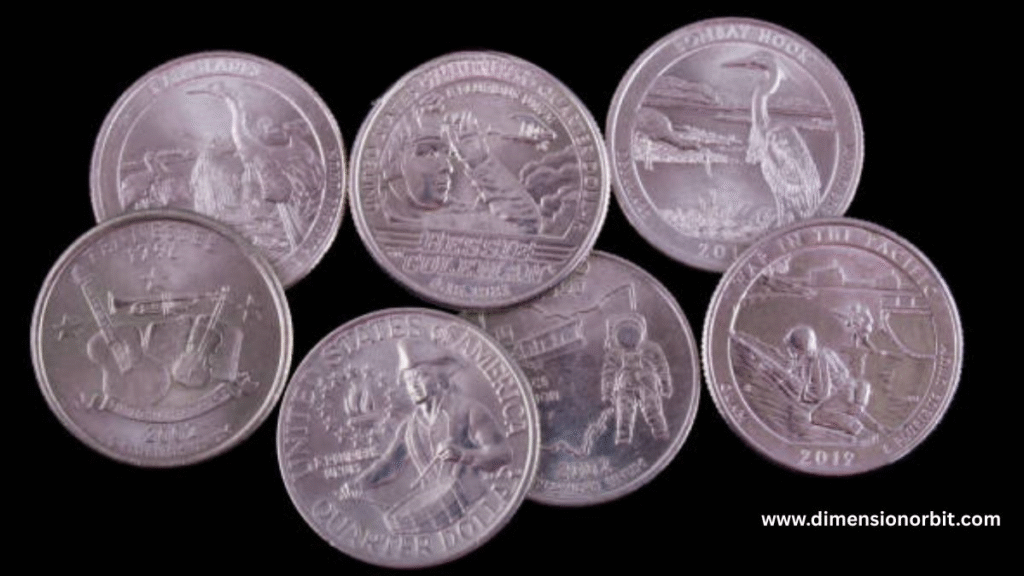 Nine U.S. Quarters