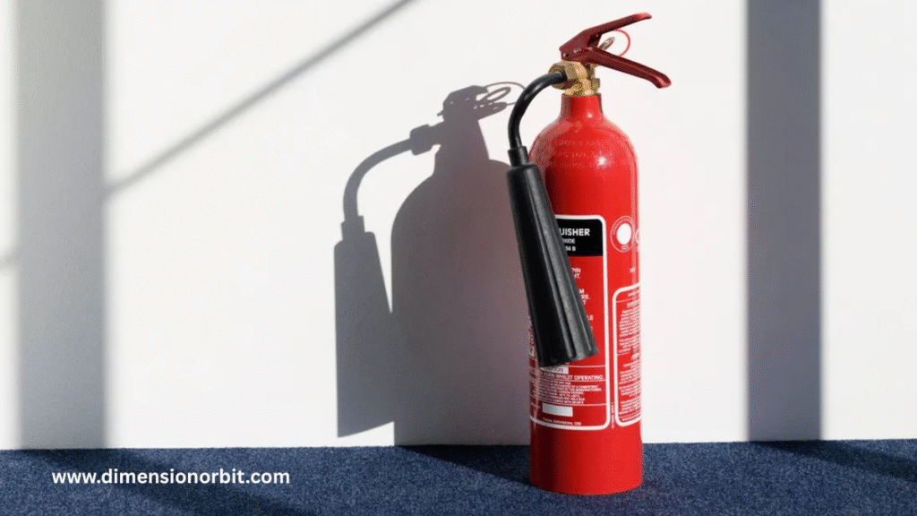 A Medium Sized Fire Extinguisher