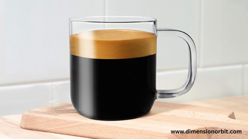 A Small Glass Coffee Mug