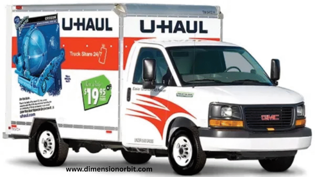 10 feet U Haul Cargo Van