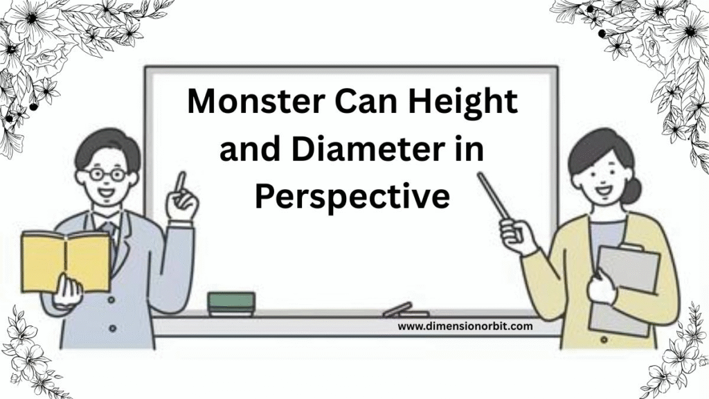 Monster Can Height and Diameter in Perspective