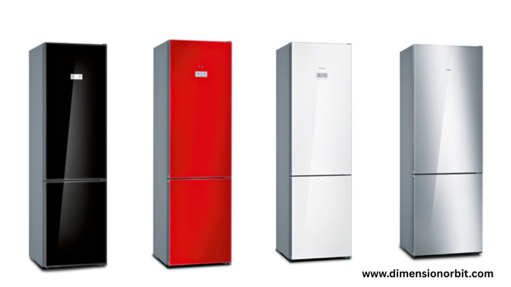 20 Feet Four Refrigerators Lined Up