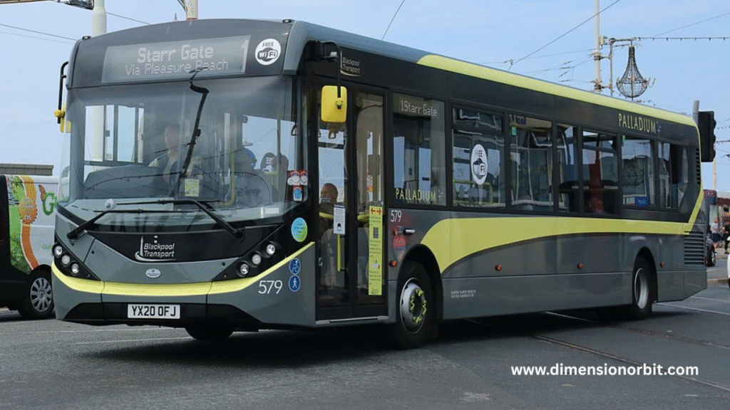 A Full Sized City Bus 60 feet