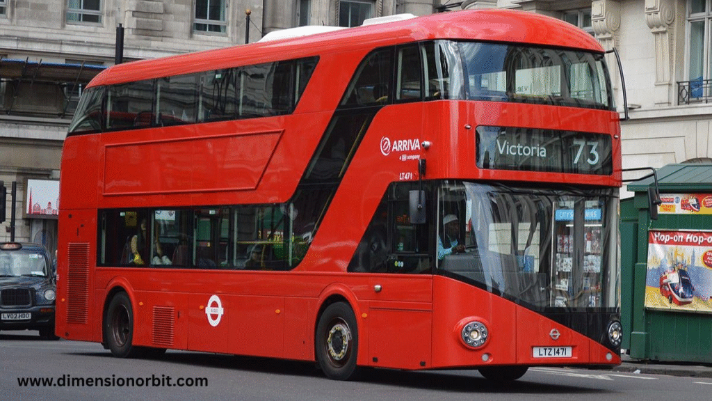 10 meters A London Double Decker Bus