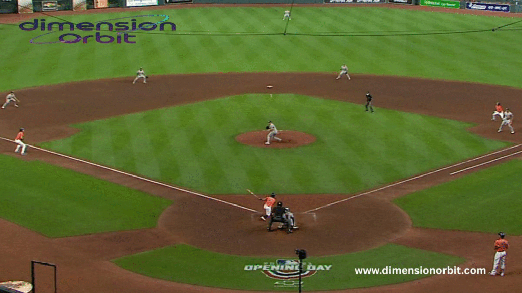 A Deep Center Baseball Hit