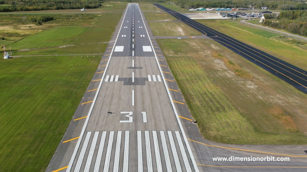 A Section of an Airport Runway