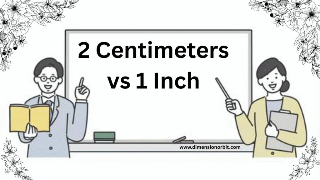 2 Centimeters vs 1 Inch