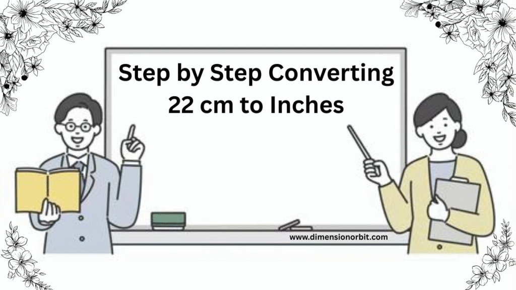 Step by Step Converting 22 cm to Inches