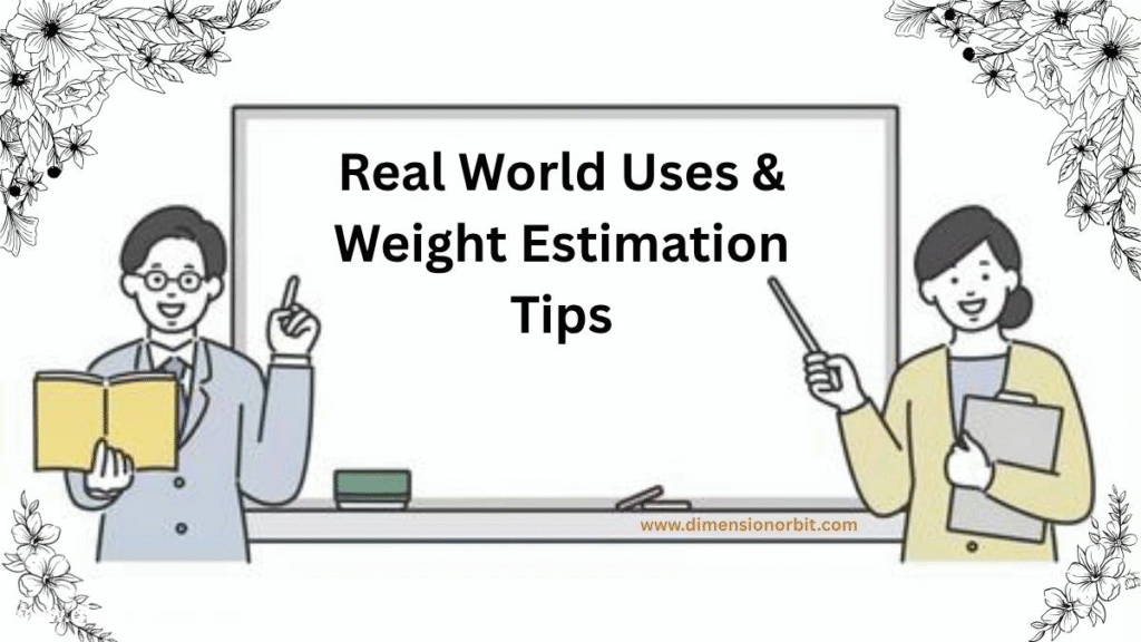 Real World Uses & Weight Estimation Tips