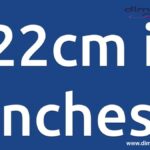 How to Convert 22 cm to Inches?