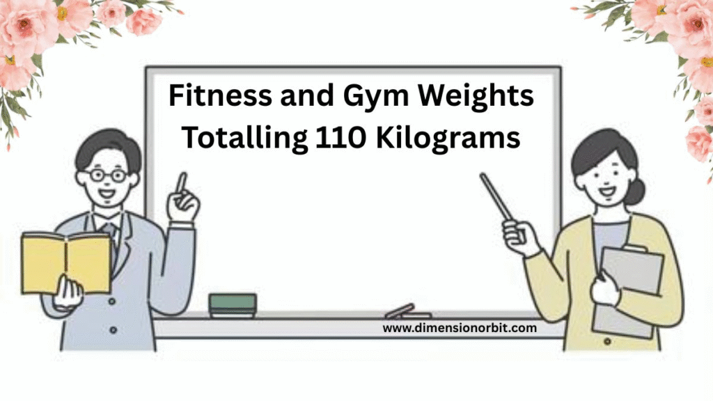 Fitness and Gym Weights Totalling 110 Kilograms