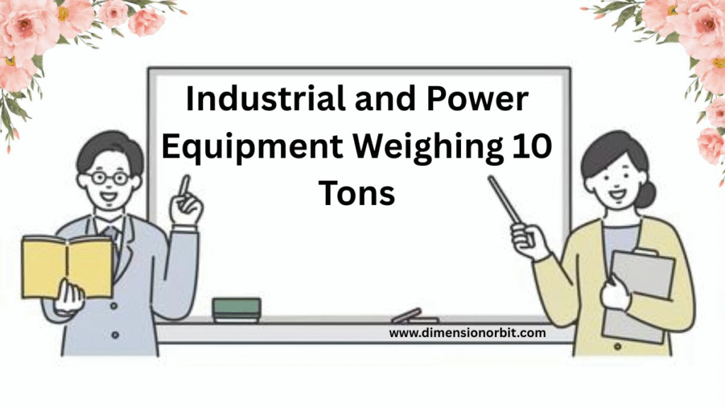 Industrial and Power Equipment Weighing 10 Tons