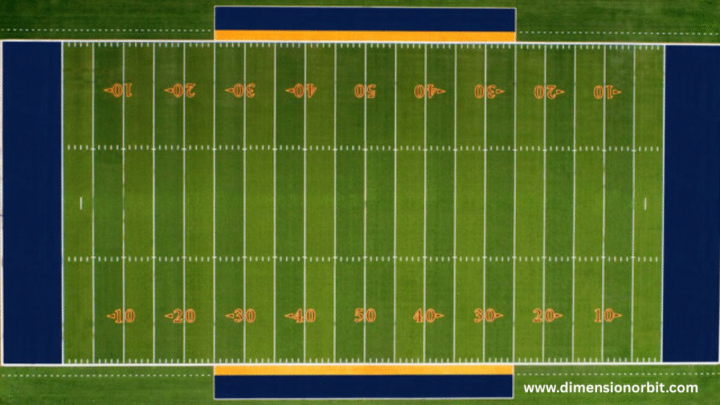 Football Field with End Zones 400 feet