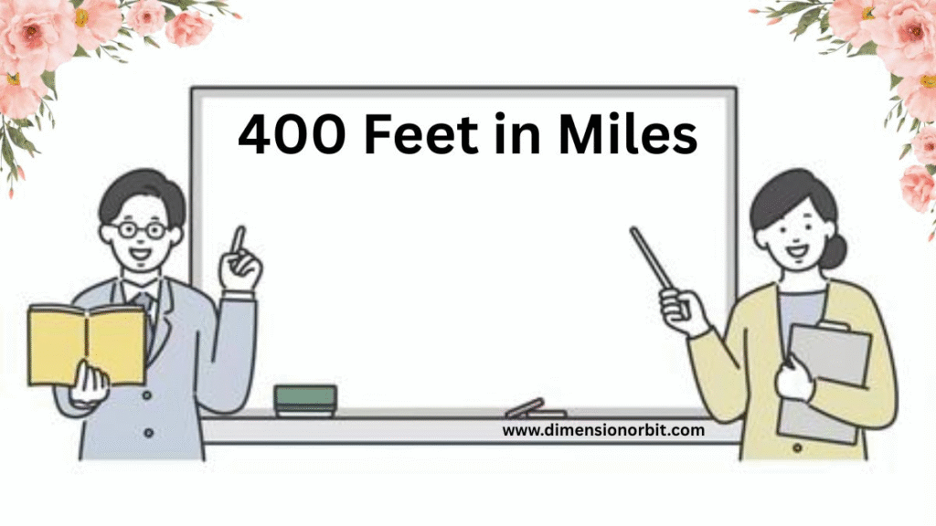 400 Feet in Miles