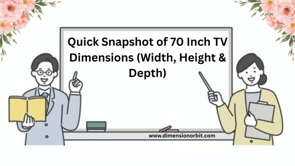 Quick Snapshot of 70 Inch TV Dimensions (Width, Height & Depth)