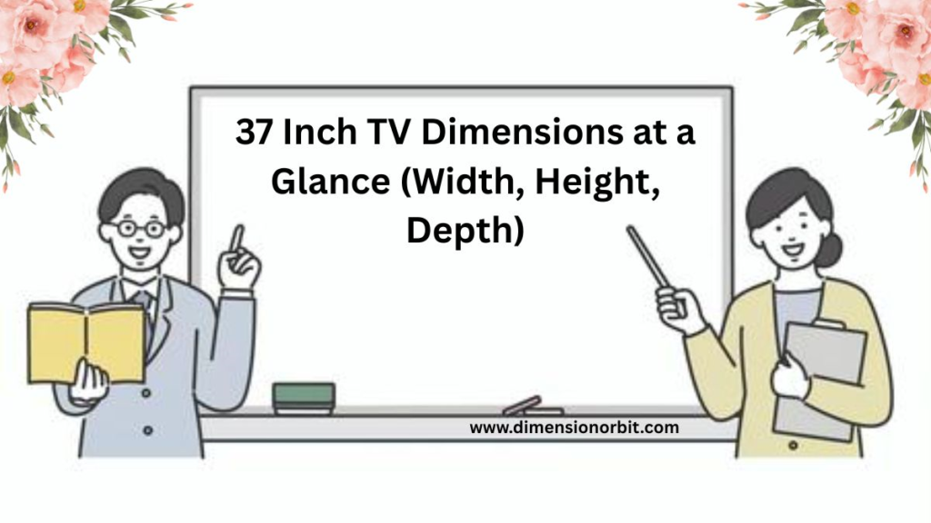 37 Inch TV Dimensions at a Glance (Width, Height, Depth)