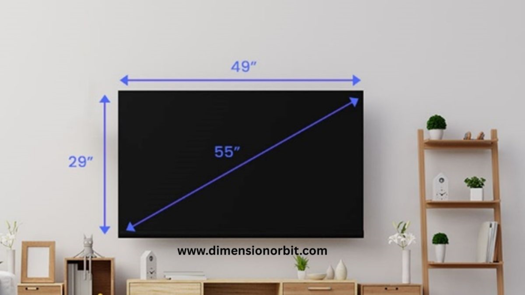 Exact 55 Inch TV Dimensions Without the Stand