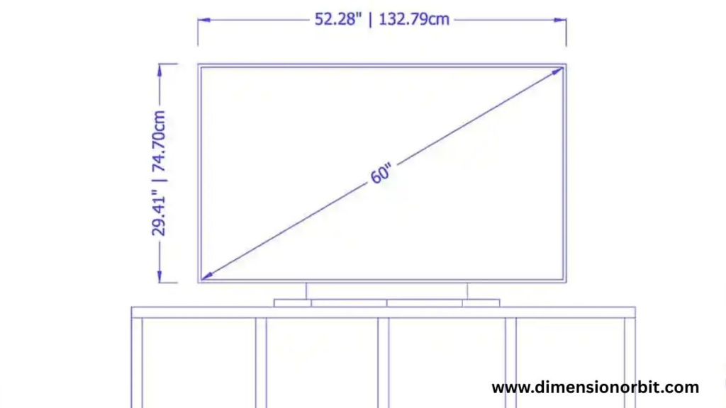 60 Inch TV Width and Height in Real Measurements