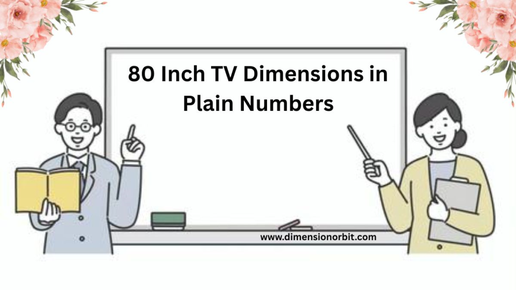 80 Inch TV Dimensions in Plain Numbers