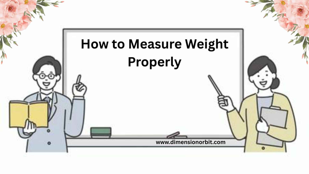 How to Measure Weight Properly