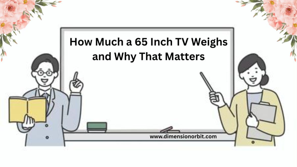 How Much a 65 Inch TV Weighs and Why That Matters