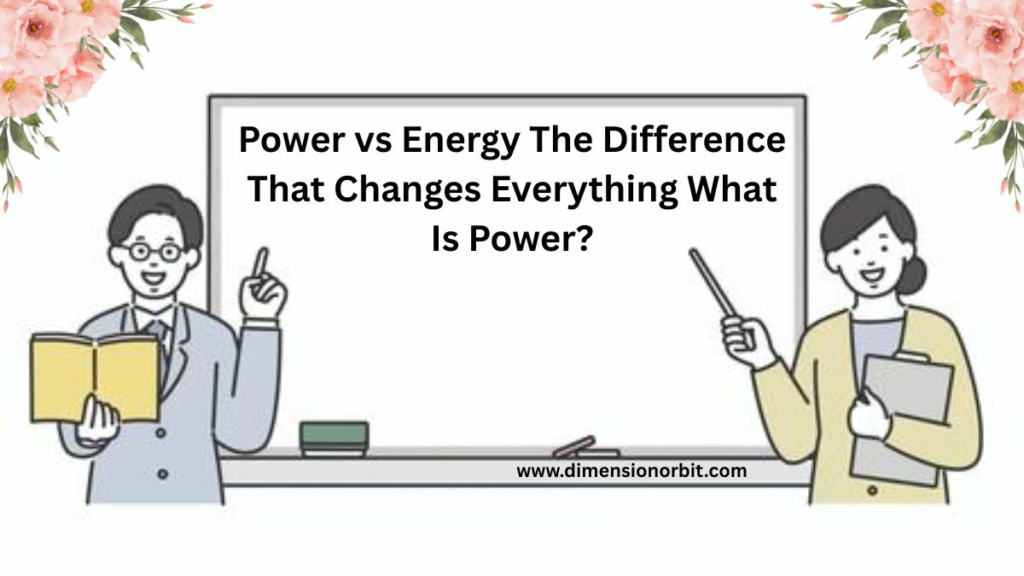 Power vs Energy The Difference That Changes Everything
