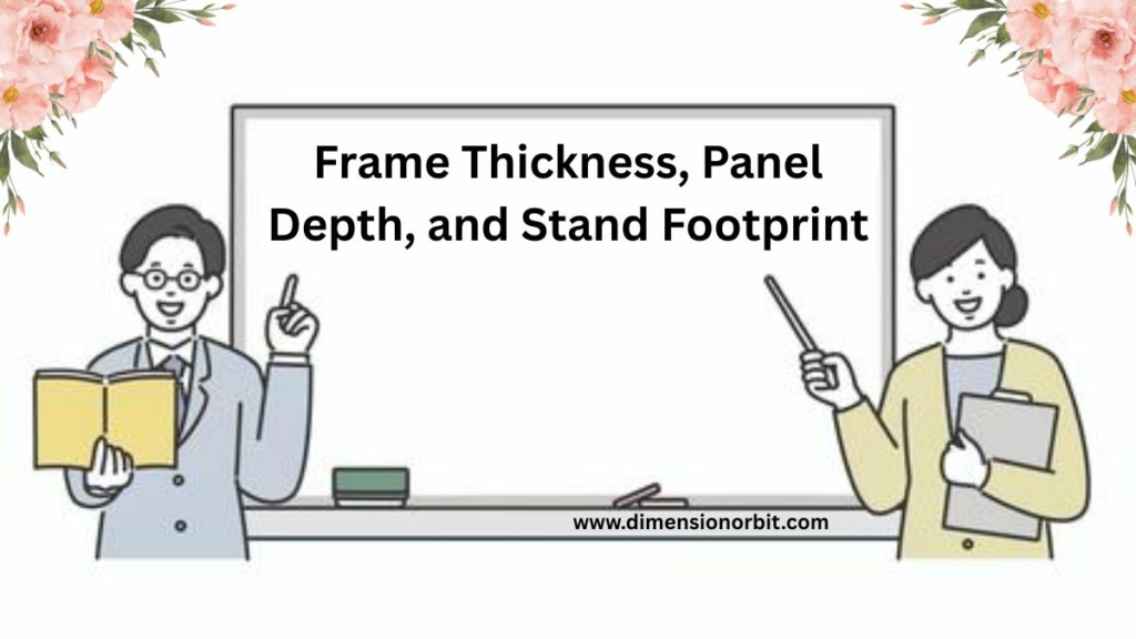 Frame Thickness, Panel Depth, and Stand Footprint