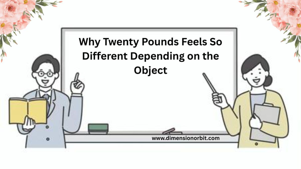 Why Twenty Pounds Feels So Different Depending on the Object