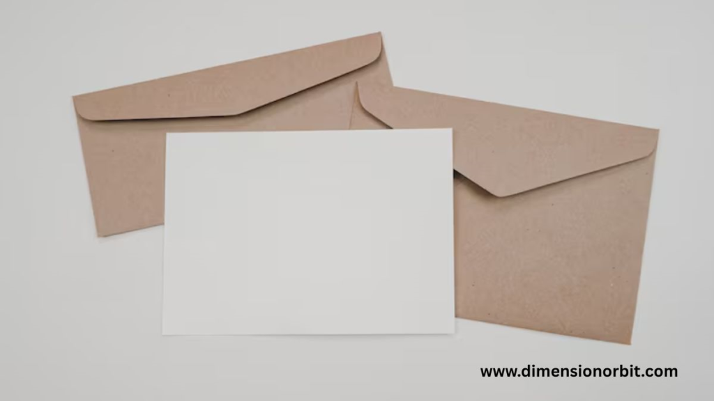 A Standard Letter With Paper and Envelope