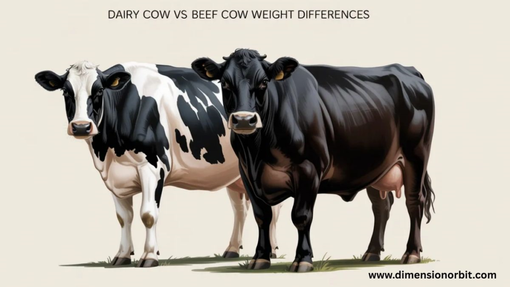 Dairy Cow vs Beef Cow Weight Differences