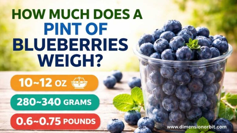 How Much Does a Pint of Blueberries Weigh?